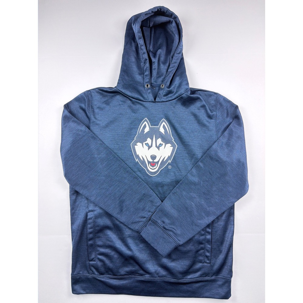 UConn‎ Huskies Mens Performance Hoodie Navy Blue Jonathan Logo Pullover NCAA